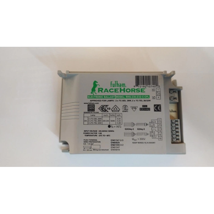 Fulham RHS-230-232-C-CFL Racehorse 32W CFL Ballast - HPF