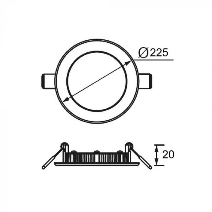 Jupiter 18W Sıvı Altı Led Panel LD493 S