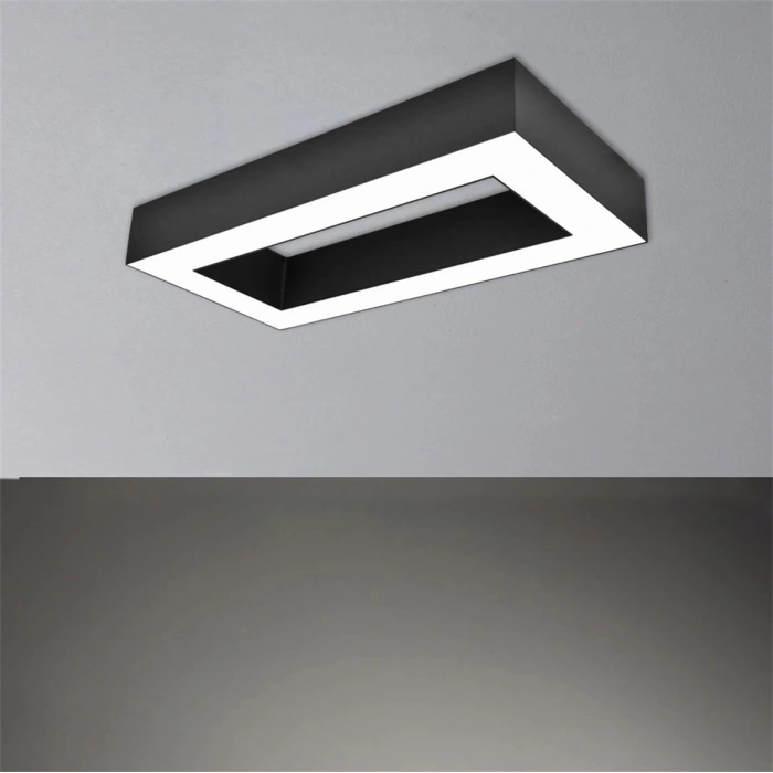 Nevo 30 x 60 cm Sıva Üstü Linear Armatür Siyah NSA113