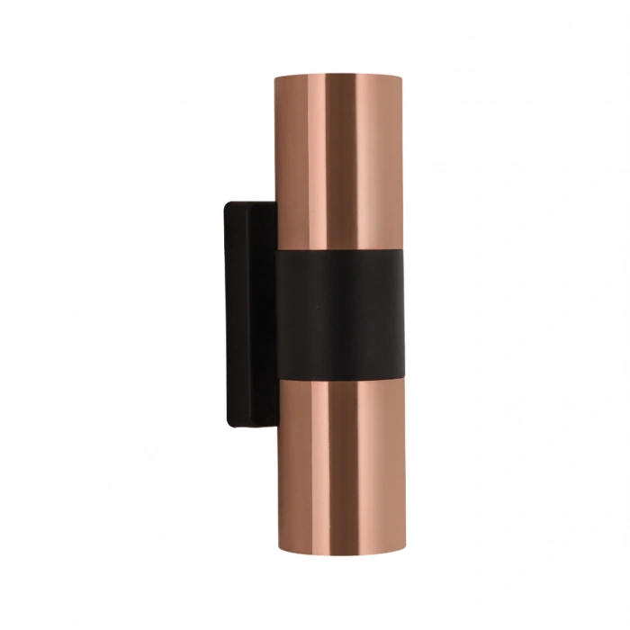 Nevo Çift Yönlü İç Mekan Aplik Bakır Siyah NA144
