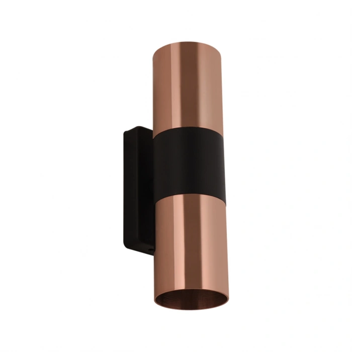 Nevo Çift Yönlü İç Mekan Aplik Bakır Siyah NA144