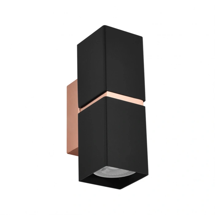 Nevo Çift Yönlü İç Mekan Aplik Siyah Bakır NA102