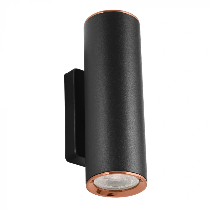 Nevo Çift Yönlü İç Mekan Aplik Siyah Bakır NA137