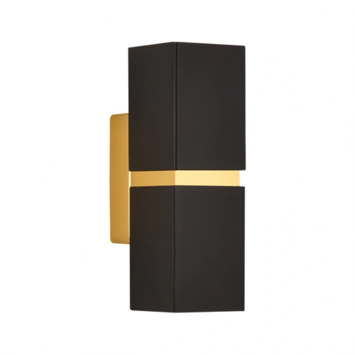 Nevo Çift Yönlü İç Mekan Aplik Siyah Gold NA102