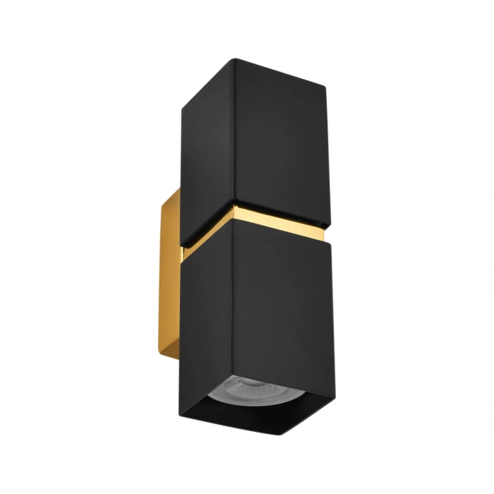 Nevo Çift Yönlü İç Mekan Aplik Siyah Gold NA102