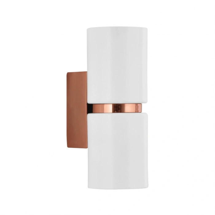 Nevo Çift Yönlü İç Mekan Beyaz Bakır Aplik NA101