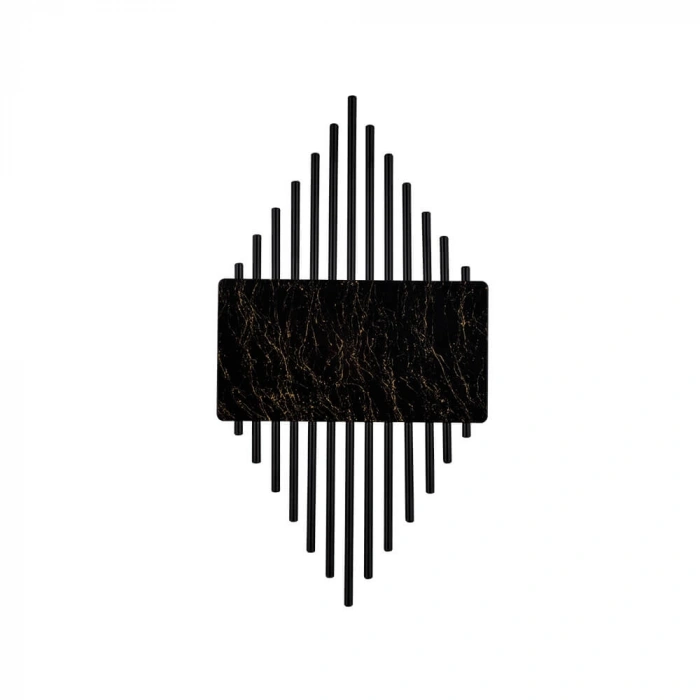 Nevo Çift Yönlü Ledli İç Mekan Aplik Siyah Gold Granit NA148