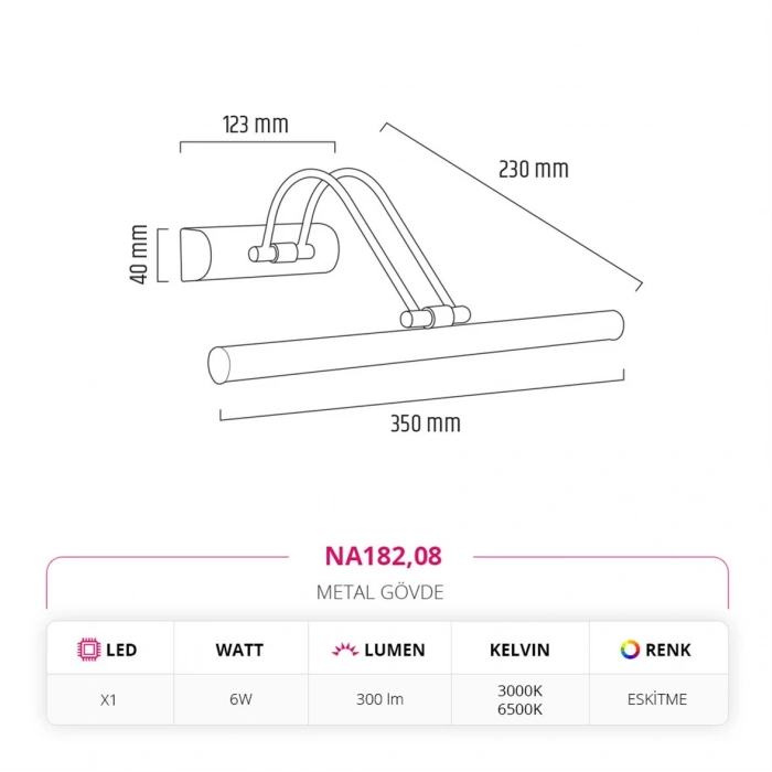 Nevo Dekoratif Eskitme Tablo Aplik NA182