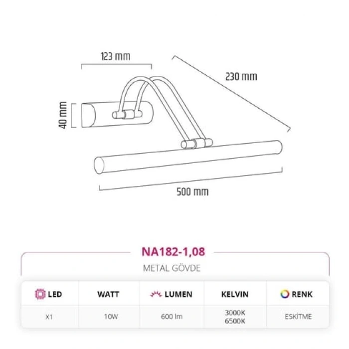 Nevo Dekoratif Gold Tablo Aplik NA182