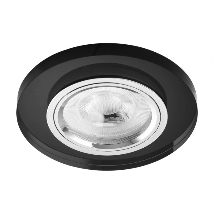 Nevo Sıva Altı Cam Spot Siyah ND500