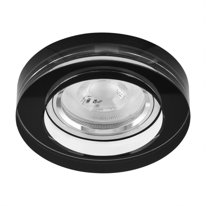 Nevo Sıva Altı Cam Spot Siyah ND502