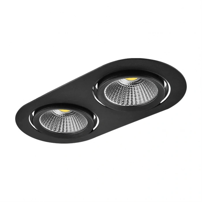 Nevo Sıva Altı İkili Led Spot Siyah ND275-2