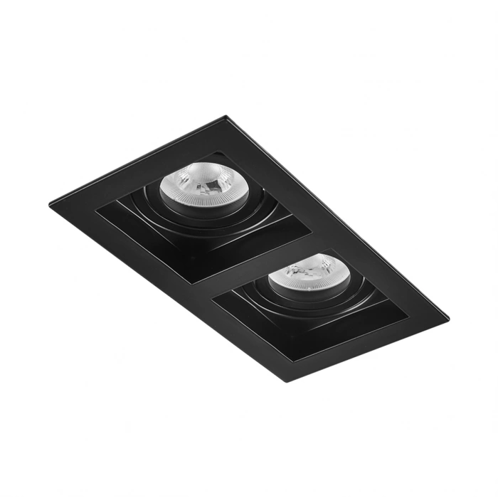 Nevo Sıva Altı İkili Led Spot Siyah ND605
