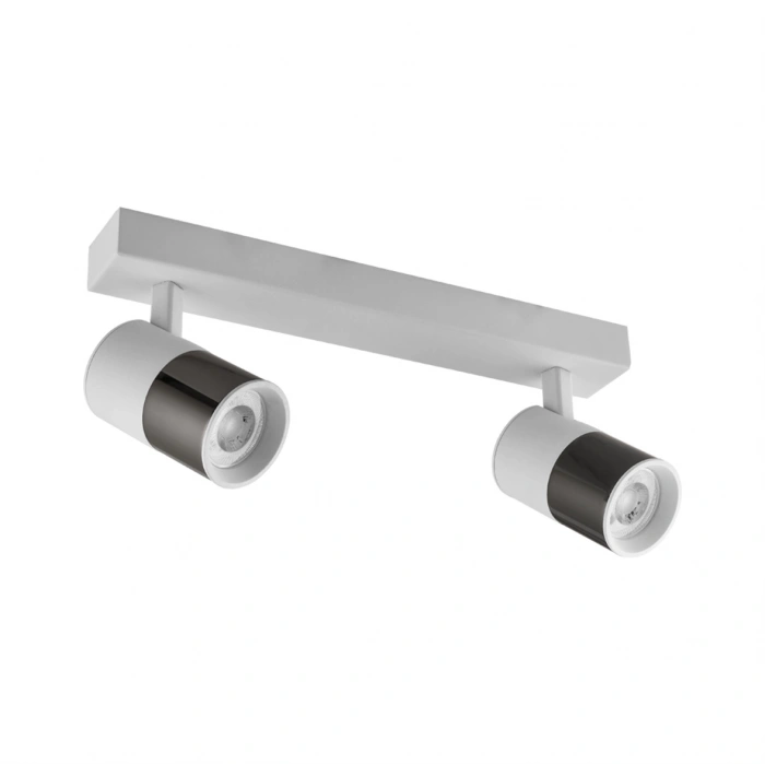 Nevo Sıva Üstü İkili Led Spot Beyaz Platin NS170-2