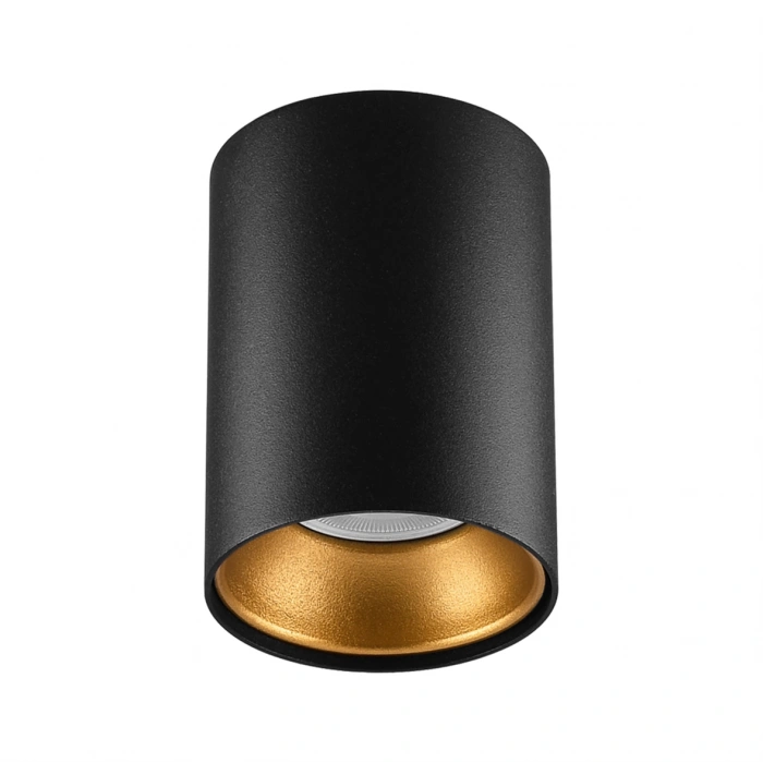 Nevo Sıva Üstü Led Spot Siyah Gold NS238-1