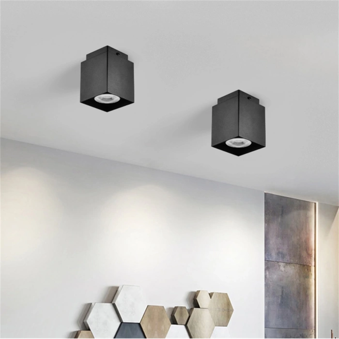 Nevo Sıva Üstü Led Spot Siyah NS242-1