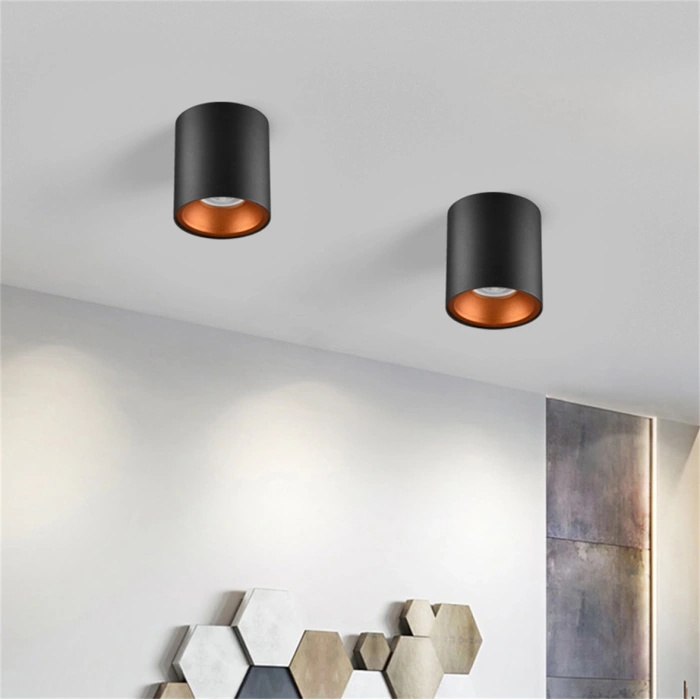 Nevo Sıva Üstü Led Spot Siyah Portakal NS238