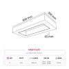 Nevo 30 x 60 cm Sıva Üstü Linear Armatür Beyaz NSA113