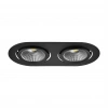 Nevo Sıva Altı İkili Led Spot Siyah ND275-2