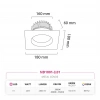 Nevo Sıva Altı Led Spot Beyaz ND1001-3