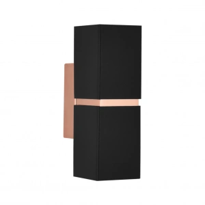 Nevo Çift Yönlü İç Mekan Aplik Siyah Bakır NA102