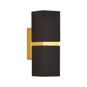 Nevo Çift Yönlü İç Mekan Aplik Siyah Gold NA102