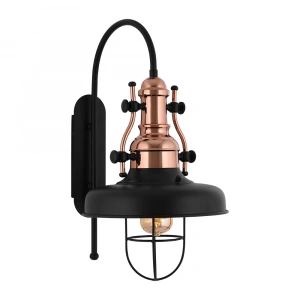 Nevo İç Mekan Aplik Siyah Bakır NA164