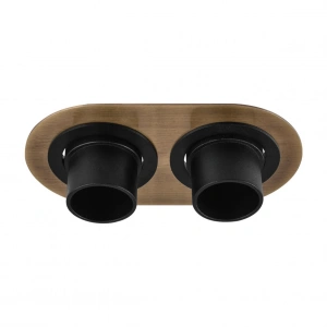 Nevo Sıva Altı İkili Led Spot Eskitme Siyah ND336-2