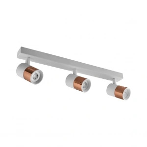 Nevo Sıva Üstü Üçlü Led Spot Beyaz Bakır NS170-3