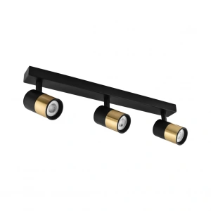 Nevo Sıva Üstü Üçlü Led Spot Siyah Eskitme NS170-3