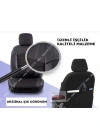 QUALİTY Petek Kumaş Füme Deri ORTAPEDİK Oto Kılıfı