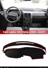 Vaz Lada 110 Vega (1995-2007) 3d Torpido Koruma Kılıfı - Ön Göğüs Kaplama - Kırmızı Şerit