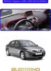 RENAULT Megane 2 (2002–2009)TORPİDO KORUMA HALISI MAVİ KENAR