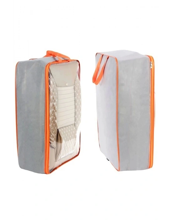 QUALİTY Petek Kumaş SİYAH-Kırmızı Deri ORTAPEDİK Oto Kılıfı