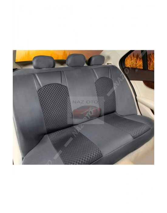 QUALİTY Petek Kumaş Füme Deri ORTAPEDİK Oto Kılıfı