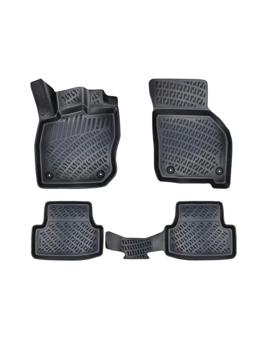 Volkswagen Jetta 2011 Sonrası 3D Siyah Kokusuz Havuzulu Paspas Takımı