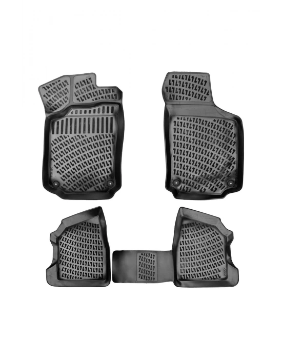 Opel Astra K 2015 Sonrası 3D Siyah Kokusuz Havuzulu Paspas Takımı