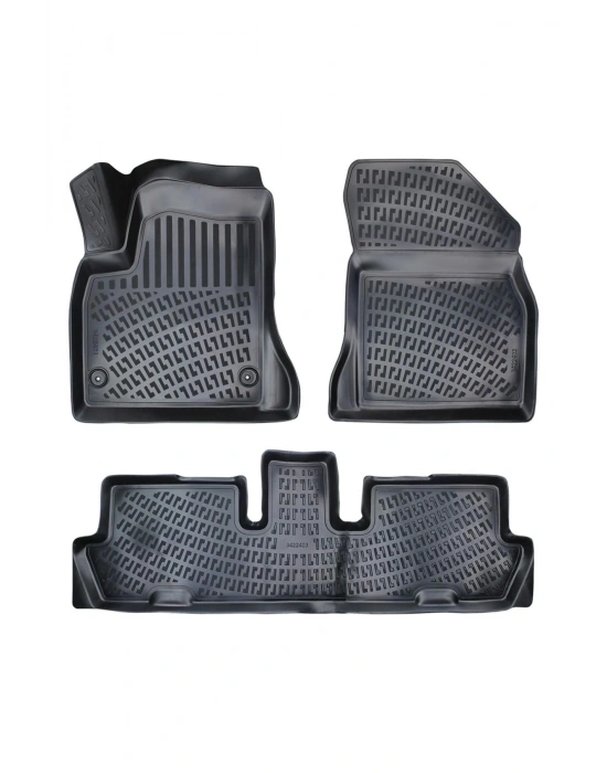 Citroen C4 2004-2010 3D Siyah Kokusuz Havuzulu Paspas Takımı