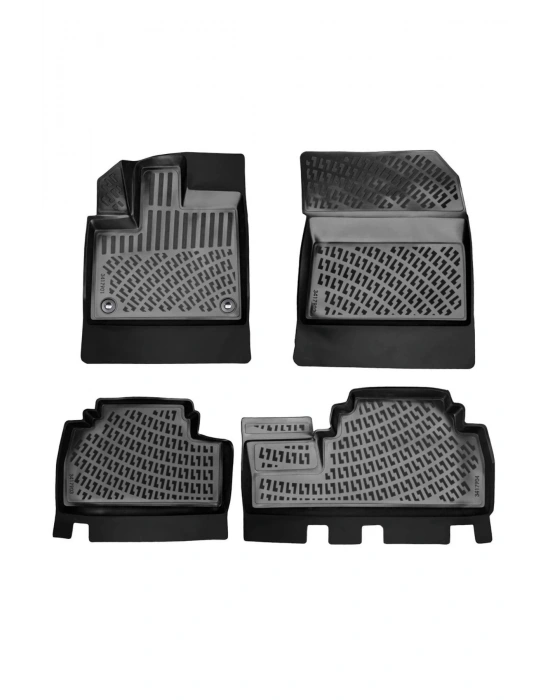 Toyota Yaris 2005-2013 3d Siyah Kokusuz Havuzulu Paspas Takımı