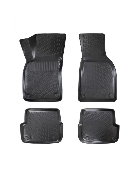 Audi A4 B6 2001-2006 3D Siyah Kokusuz Havuzulu Paspas Takımı