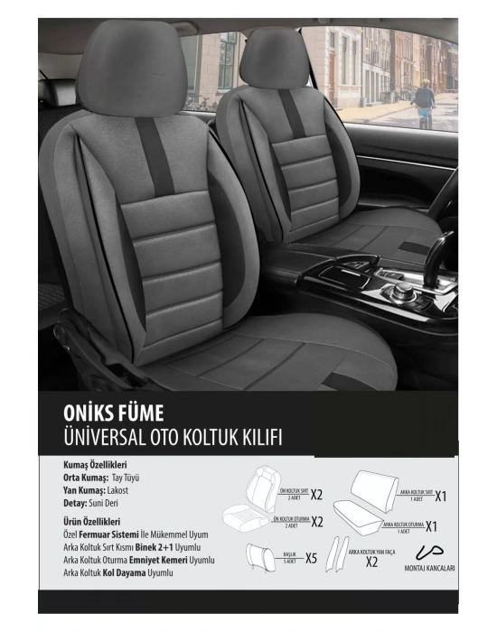 Audi S6 Koltuk Kılıfı Oniks Füme