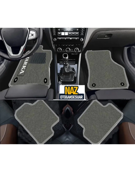 BMW E 87 2004-2011 Gri Halı Gri Kenar Petek Topuk