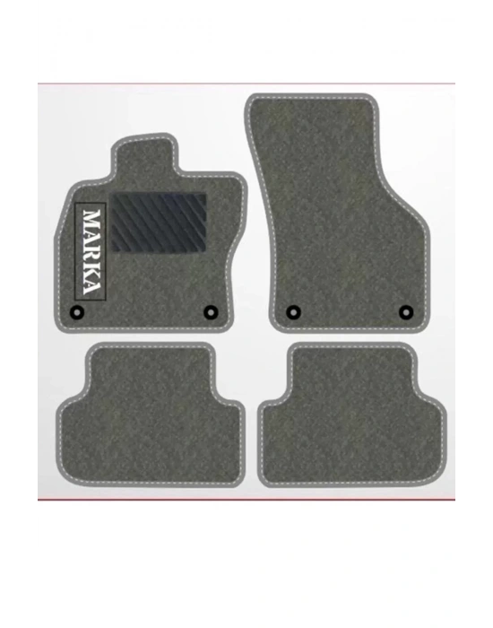 BMW E 87 2004-2011 Gri Halı Gri Kenar Petek Topuk