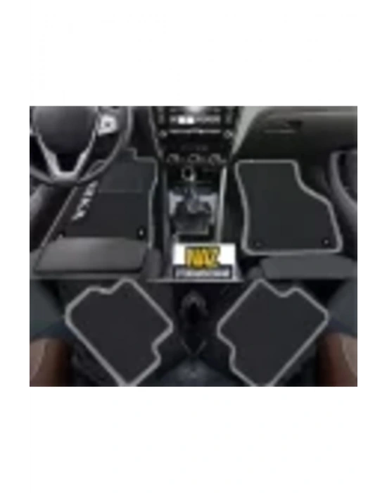 BMW E 90 2005 - 2011 Siyah Halı Gri Kenar Petek Topuk