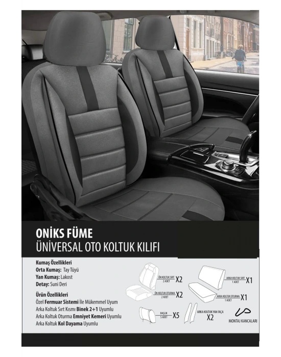 Bmw E30 Koltuk Kılıfı Oniks Füme