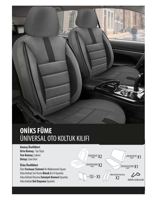 Bmw E87 Koltuk Kılıfı Oniks Füme