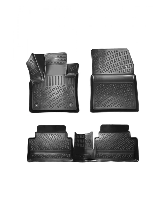 Citroen C5 Aircross 2017 sonrası 3D Siyah Kokusuz Havuzulu Paspas Takımı