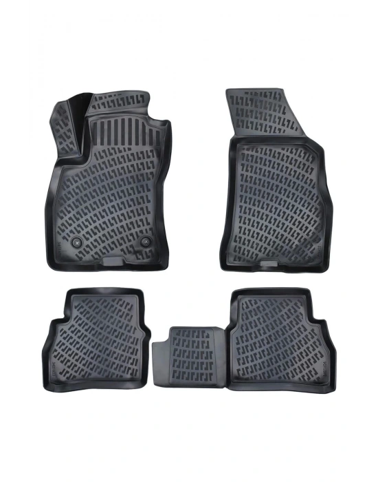 Fiat Doblo 2010-2015 3D Siyah Kokusuz Havuzulu Paspas Takımı