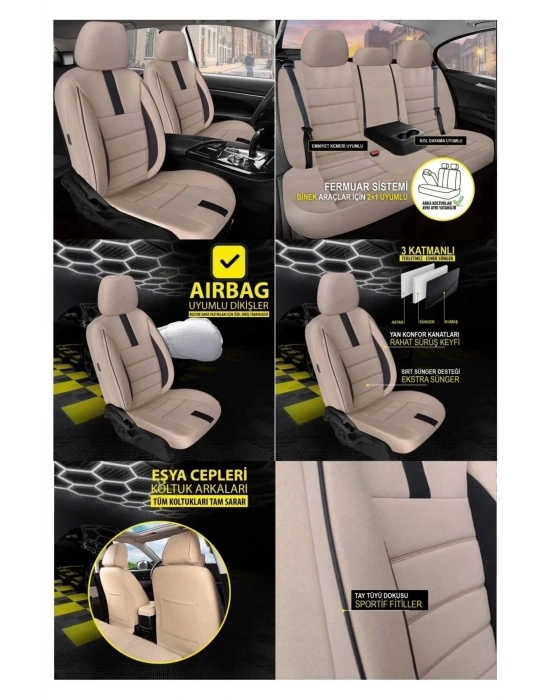 Ford Mondeo Koltuk Kılıfı Oniks Bej
