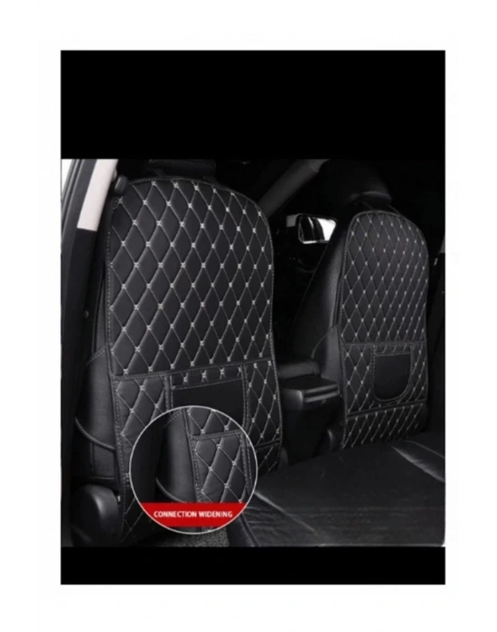 Lüks Deri Cepli Araç Koltuk Arkası Organizer Taba